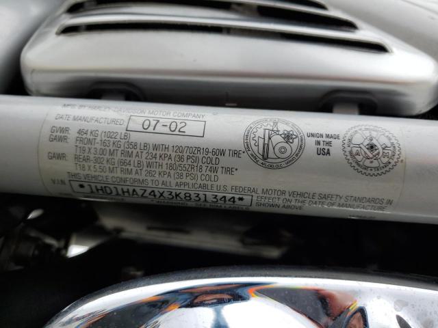2003 HARLEY-DAVIDSON VRSCA ANNI 1HD1HAZ4X3K831344