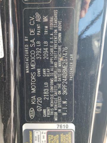 3KPF24AD8ME267476 KIA FORTE FE