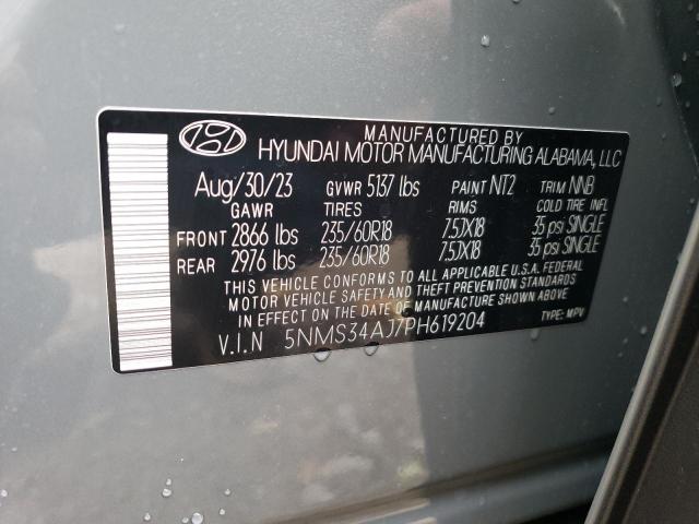 VIN 5NMS34AJ7PH619204 2023 HYUNDAI SANTA FE no.12