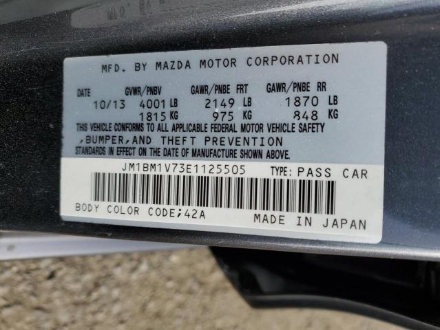 JM1BM1V73E1125505 | 2014 MAZDA 3 TOURING