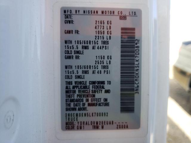 2020 NISSAN NV200 2.5S - 3N6CM0KN5LK700892