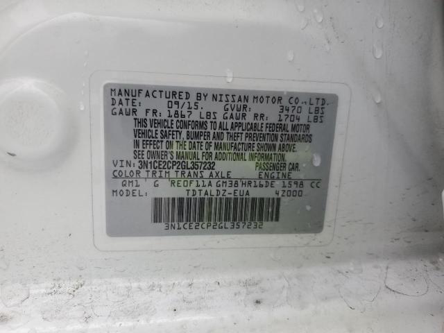 2016 NISSAN VERSA NOTE - 3N1CE2CP2GL357232