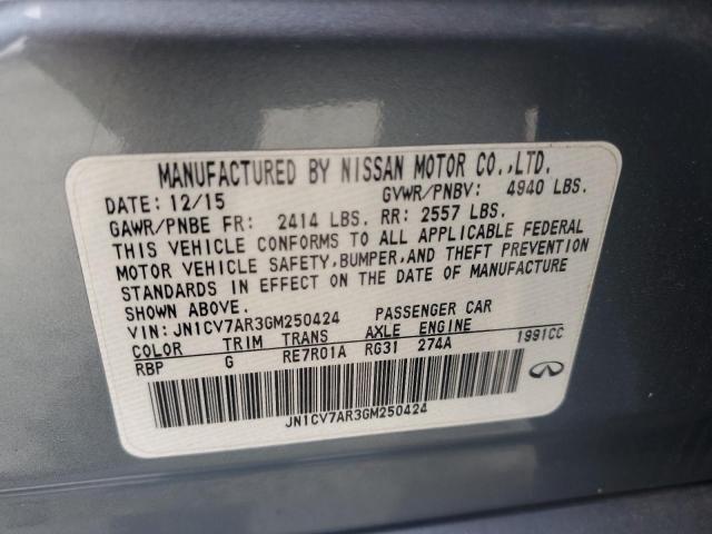 JN1CV7AR3GM250424 | 2016 INFINITI Q50 BASE