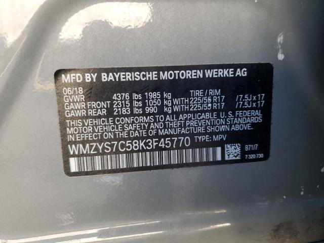 WMZYS7C58K3F45770 MINI Cooper COU 10