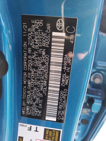  TOYOTA PRIUS 2022 Синій