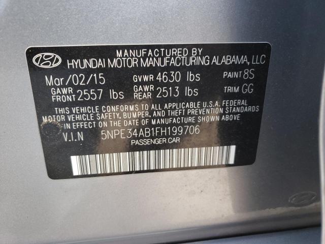 2015 HYUNDAI SONATA SPO - 5NPE34AB1FH199706