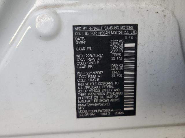 KNMAT2MV4HP521710 | 2017 NISSAN ROGUE S