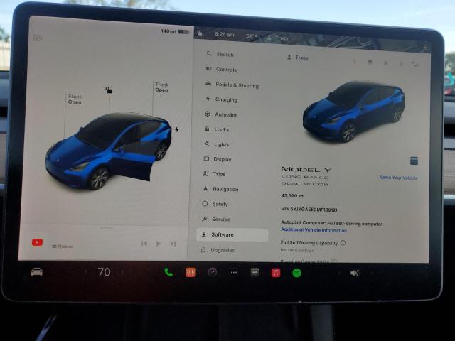 2021 Tesla Model Y el Y(VIN: 5YJYGAEE0MF189121