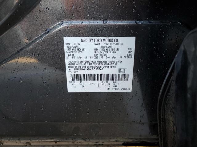 2FMPK4J99KBC05746 2019 FORD EDGE, photo no. 14