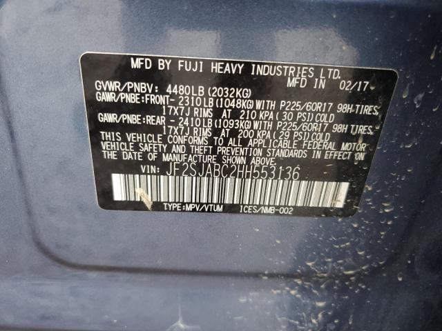 JF2SJABC2HH553136 Subaru Forester 2.5i