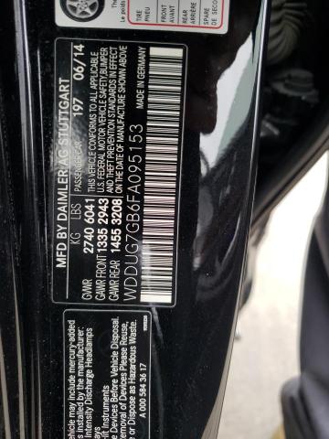 2015 MERCEDES-BENZ S S600 - WDDUG7GB6FA095153