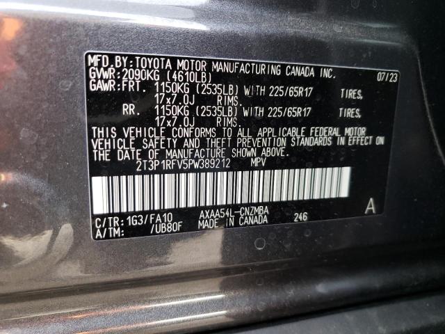 2T3P1RFV5PW389212 | 2023 TOYOTA RAV4 XLE