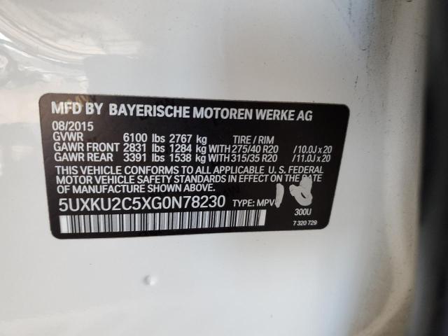 5UXKU2C5XG0N78230 2016 BMW X6 - Image 14