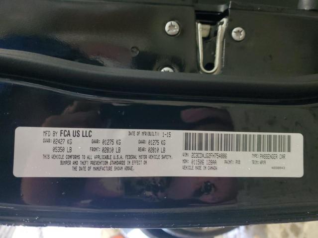 2015 DODGE CHARGER SX - 2C3CDXJG2FH754886