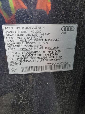 WA1LGAFE3ED020044 | 2014 Audi q7 premium plus