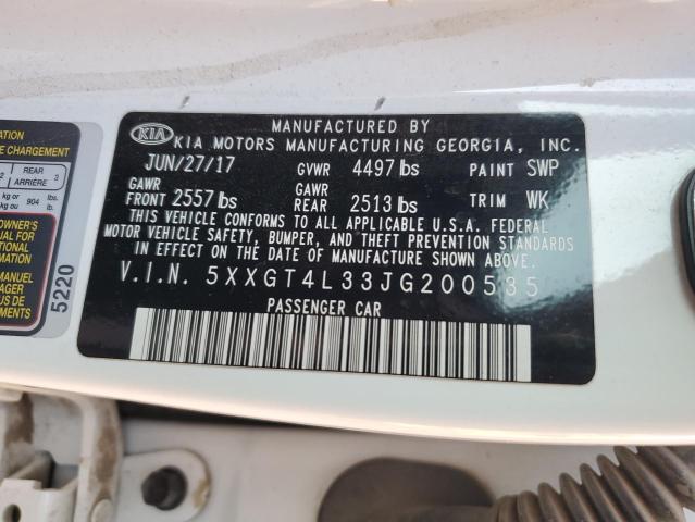 5XXGT4L33JG200535 KIA Optima Lx