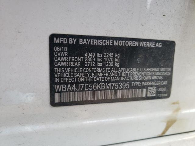 2019 BMW 440XI GRAN - WBA4J7C56KBM75395