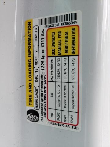 1FBAX2CM1KKB65044 Ford Transit T-350