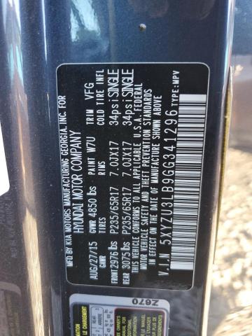 2016 HYUNDAI SANTA FE S - 5XYZU3LB9GG341296