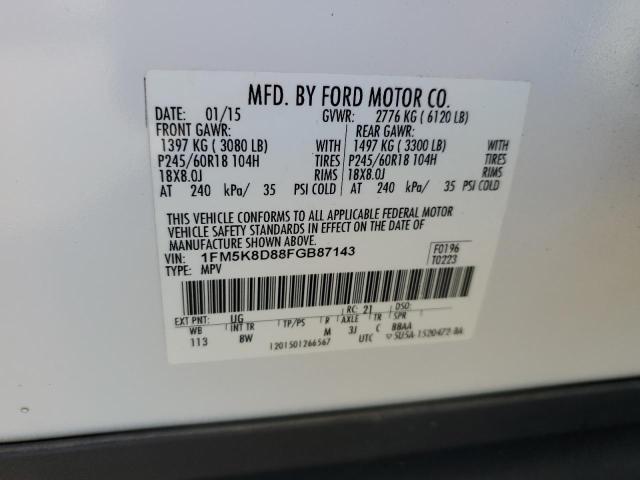 2015 FORD EXPLORER X - 1FM5K8D88FGB87143