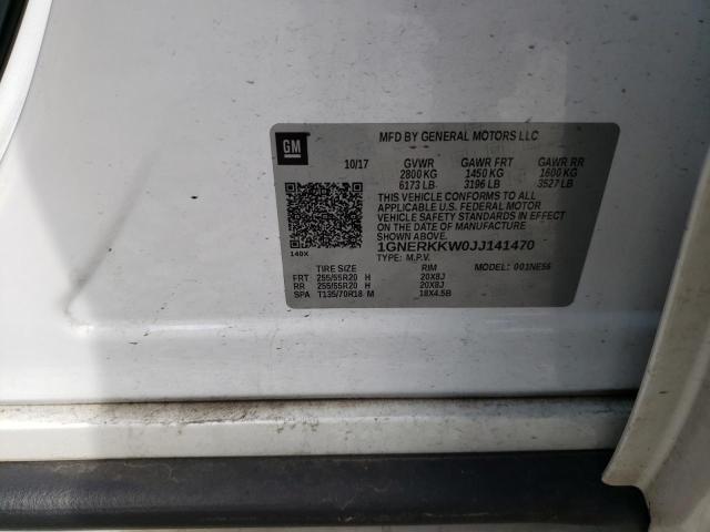 1GNERKKW0JJ141470 Chevrolet Traverse Premier
