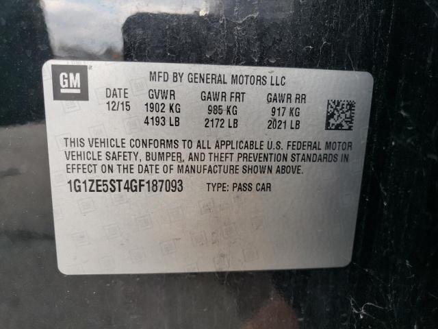 2016 CHEVROLET MALIBU LT - 1G1ZE5ST4GF187093