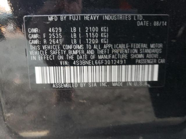 4S3BNEL66F3012491 | 2015 SUBARU LEGACY 3.6