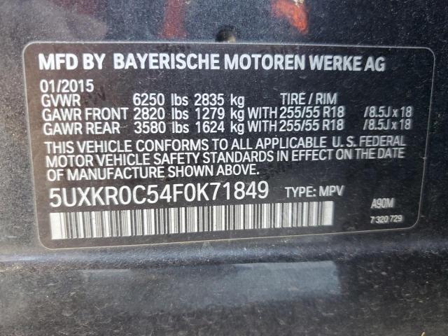 VIN 5UXKR0C54F0K71849 2015 BMW X5, Xdrive35I no.13