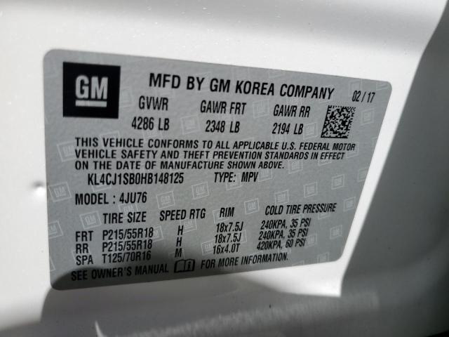 KL4CJ1SB0HB148125 2017 BUICK ENCORE, photo no. 12