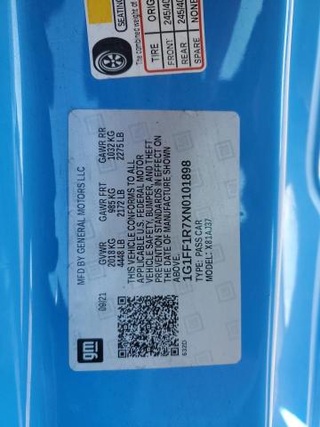 2022 CHEVROLET CAMARO LT1 - 1G1FF1R7XN0101898