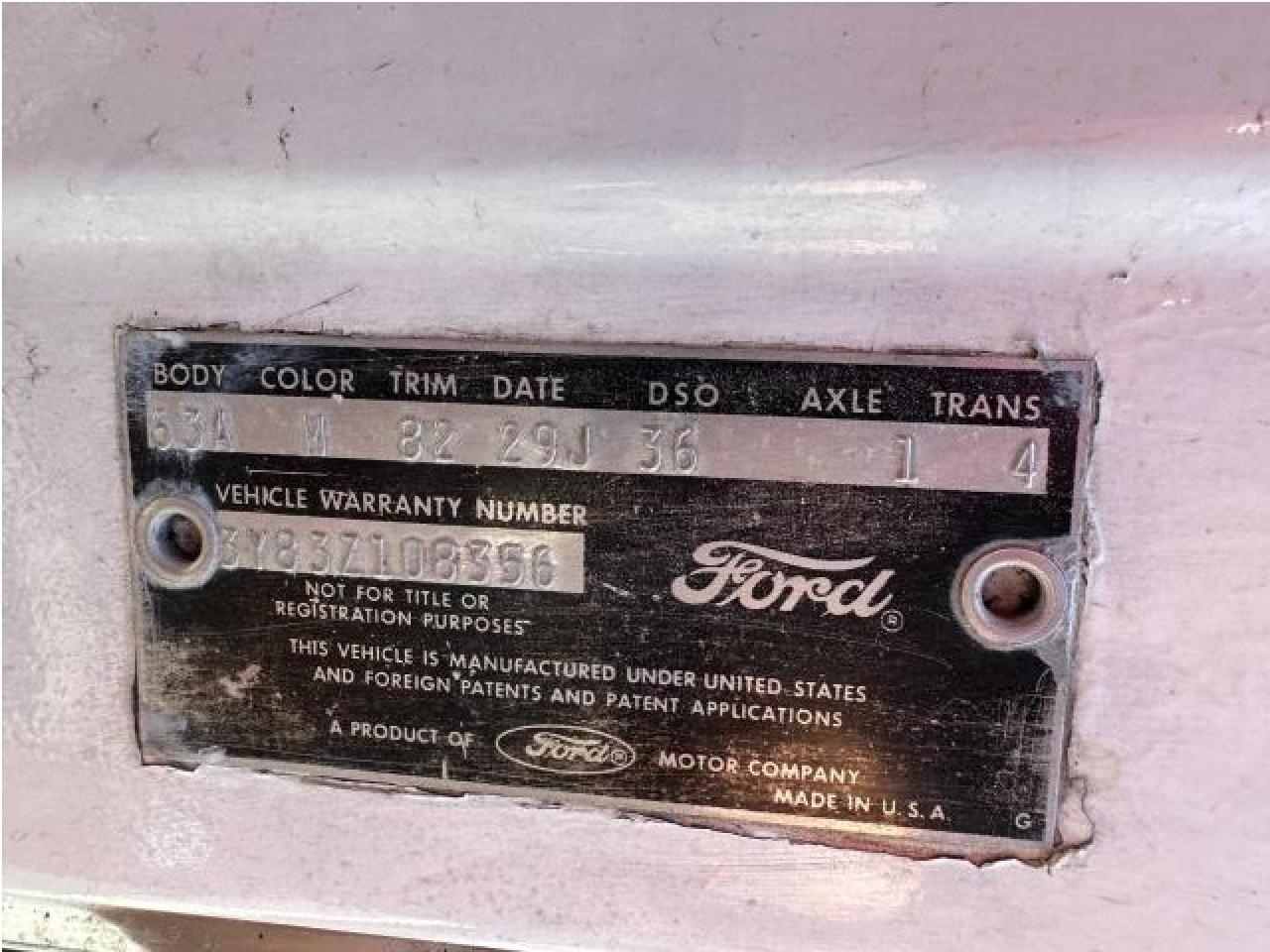 3Y83Z108356 1963 Ford Thundrbird