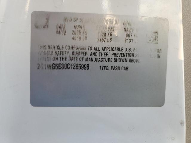 2012 Chevrolet Impala Lt VIN: 2G1WG5E30C1285998 Lot: 45954954