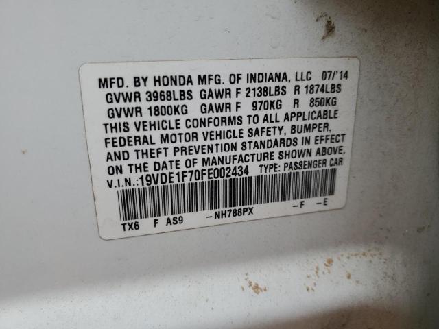 2015 ACURA ILX 20 TEC - 19VDE1F70FE002434