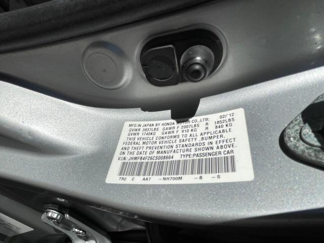 JHMFB4F26CS008664 2012 Honda Civic Hybrid