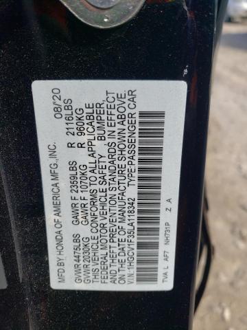 1HGCV1F35LA118342 | 2020 HONDA ACCORD SPO