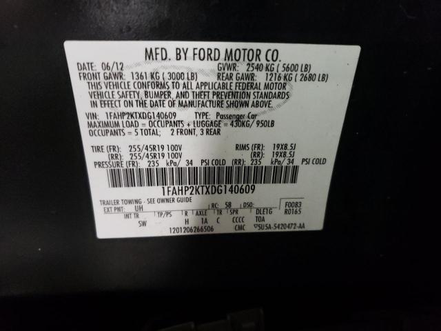 1FAHP2KTXDG140609 | 2013 Ford taurus sho