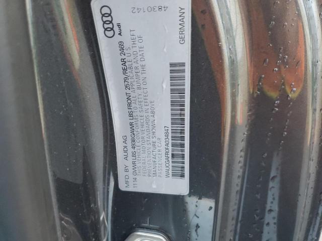 2015 AUDI S5 PREMIUM - WAUCGAFR0FA034847