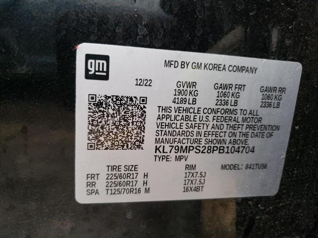 KL79MPS28PB104704 | 2023 CHEVROLET TRAILBLAZE