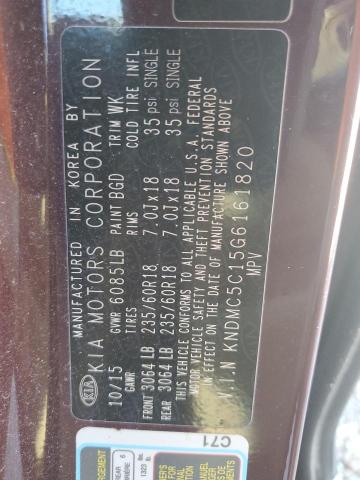 KNDMC5C15G6161820 KIA SEDONA EX