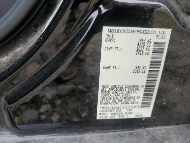 1N4BL4BV9KC252563 | 2019 NISSAN ALTIMA S