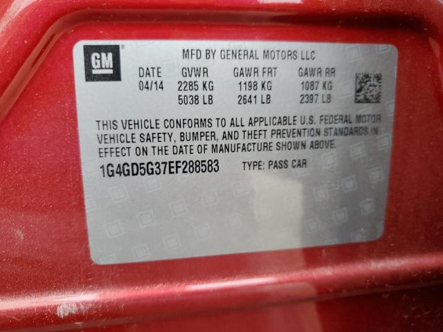 1G4GD5G37EF288583 Buick Lacrosse Premium