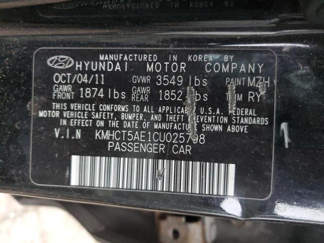 Image 13 of 2012 Hyundai Accent salvage vehicle - Lot #76887823 at Copart