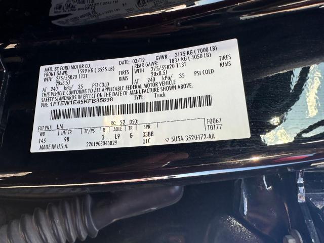 1FTEW1E45KFB35898 Ford F150 Supercrew