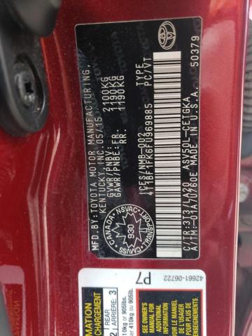 2015 TOYOTA CAMRY LE - 4T1BF1FK6FU969885