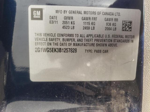 2G1WG5EK3B1257828 | 2011 Chevrolet impala lt