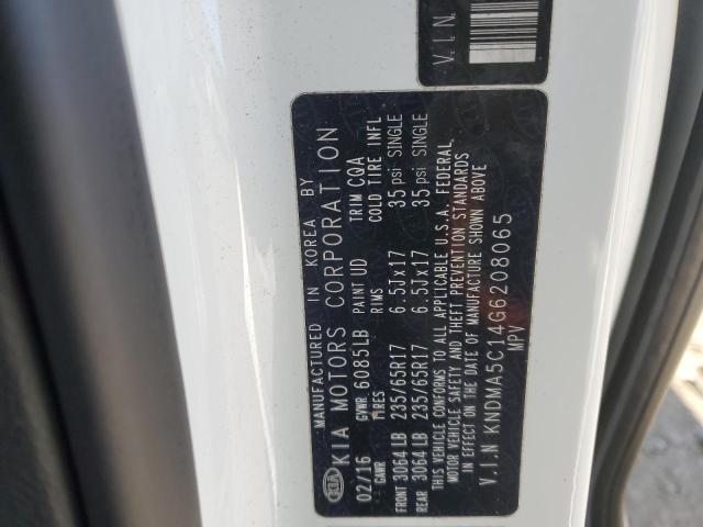 2016 KIA SEDONA L - KNDMA5C14G6208065
