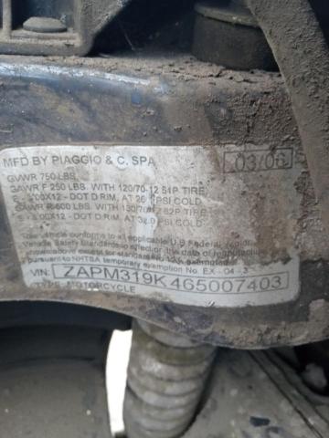 2006 VESPA GRANTURISM - ZAPM319K465007403