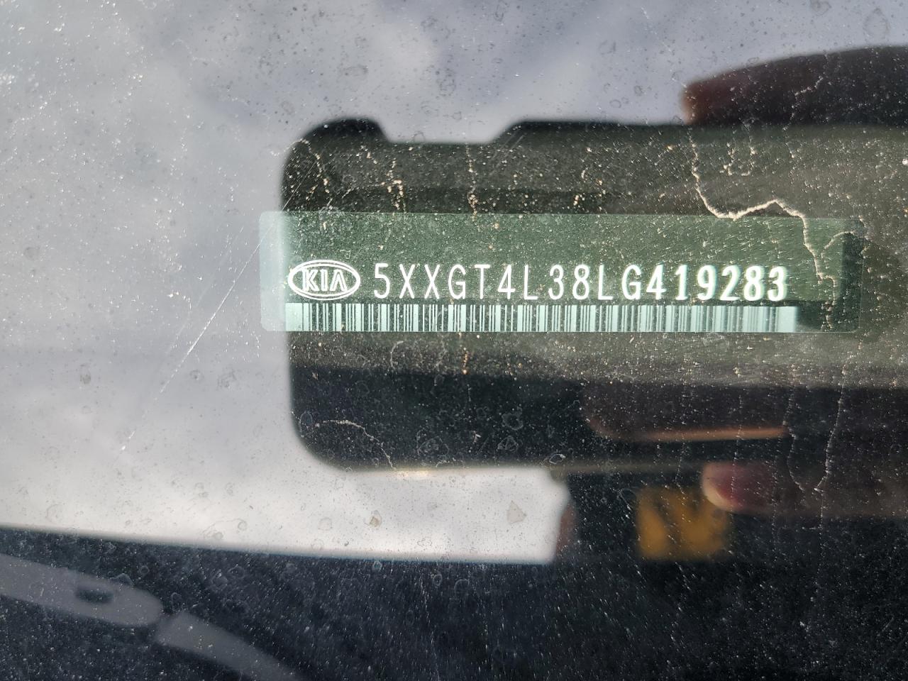 5XXGT4L38LG419283 2020 Kia Optima Lx