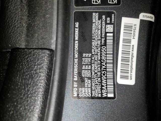 2019 BMW 440XI WBA4W9C57KAG89950