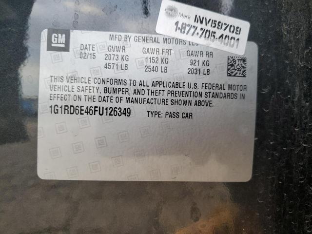 VIN 1G1RD6E46FU126349 2015 Chevrolet Volt no.12